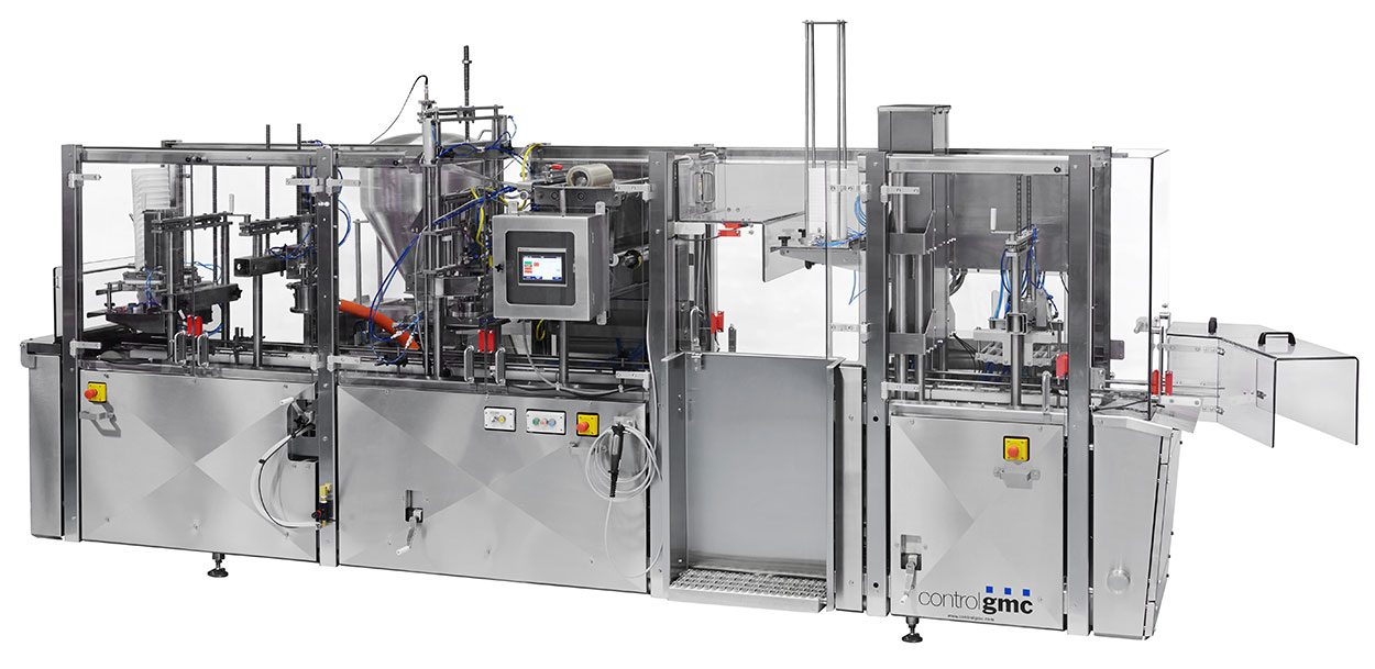 Heat sealing plastic machine with gas injection